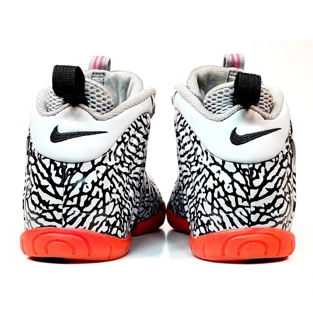 Nike Foamposite Pro GS Size (5Y) Pink Elephant Print Grey Black 644792-002